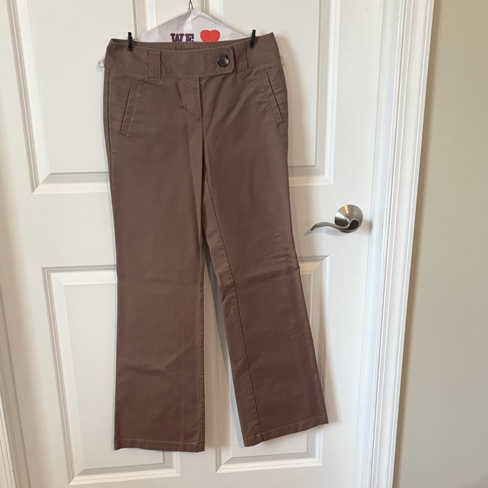 Ann Taylor Taupe Signature Fit Pants